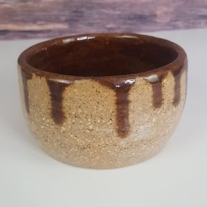 Vintage Signed Handmade Pottery Stoneware Bowl